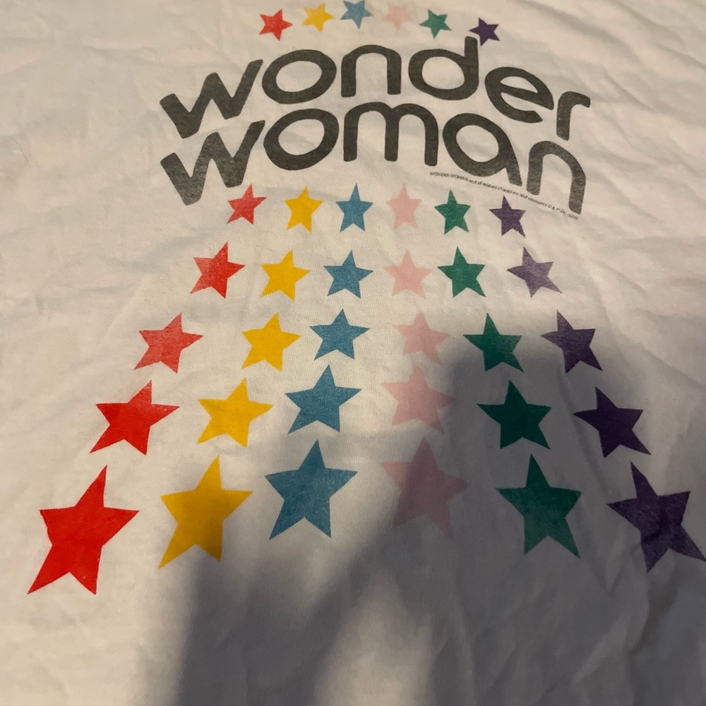 NWT Junk Food Wonder Woman crop tee- size L - Picture 4 of 6